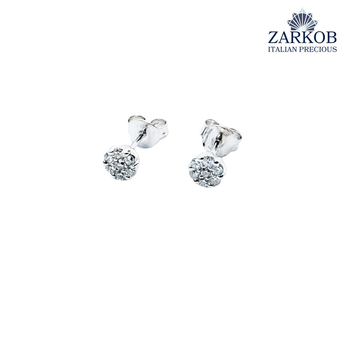 Orecchini Magic Oro Bianco gr. 0,90 e Diamanti Naturali ct. 0,08