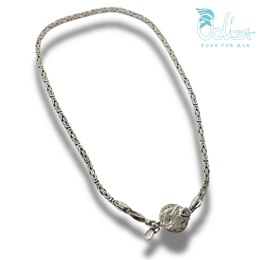 Collana Bizantina e Diamanti Neri con Medaglia Σ