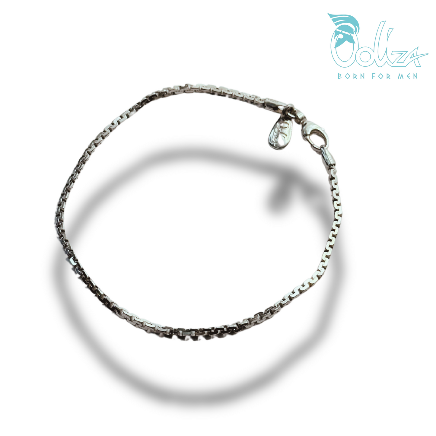 Bracciale Sottile Greca Rodio/Brunito