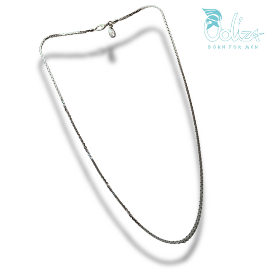 Collana Sottile Greca Rodio/Brunita