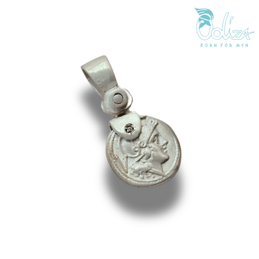 Pendente e Diamanti Neri con Medaglia Φ