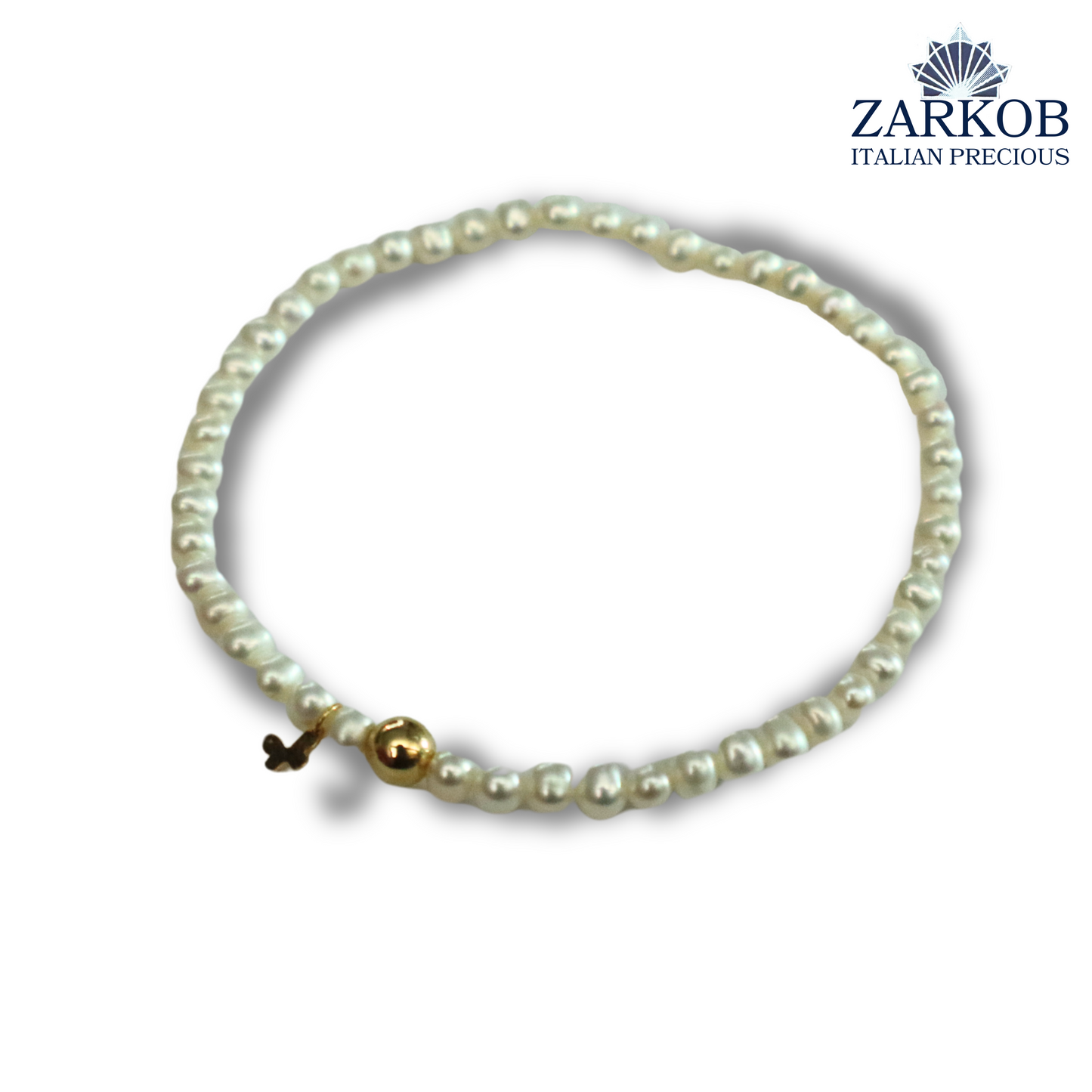 Bracciale Perle FW Farfallina Oro 750 Elasticizzato
