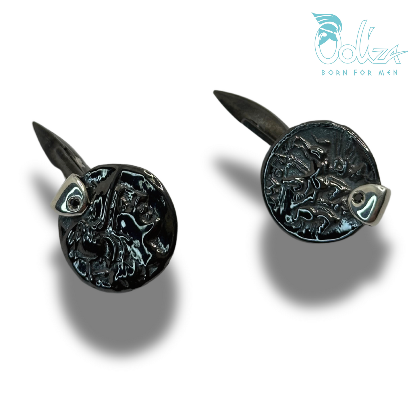 Gemelli Compositi Medaglia Σ e Diamanti Neri