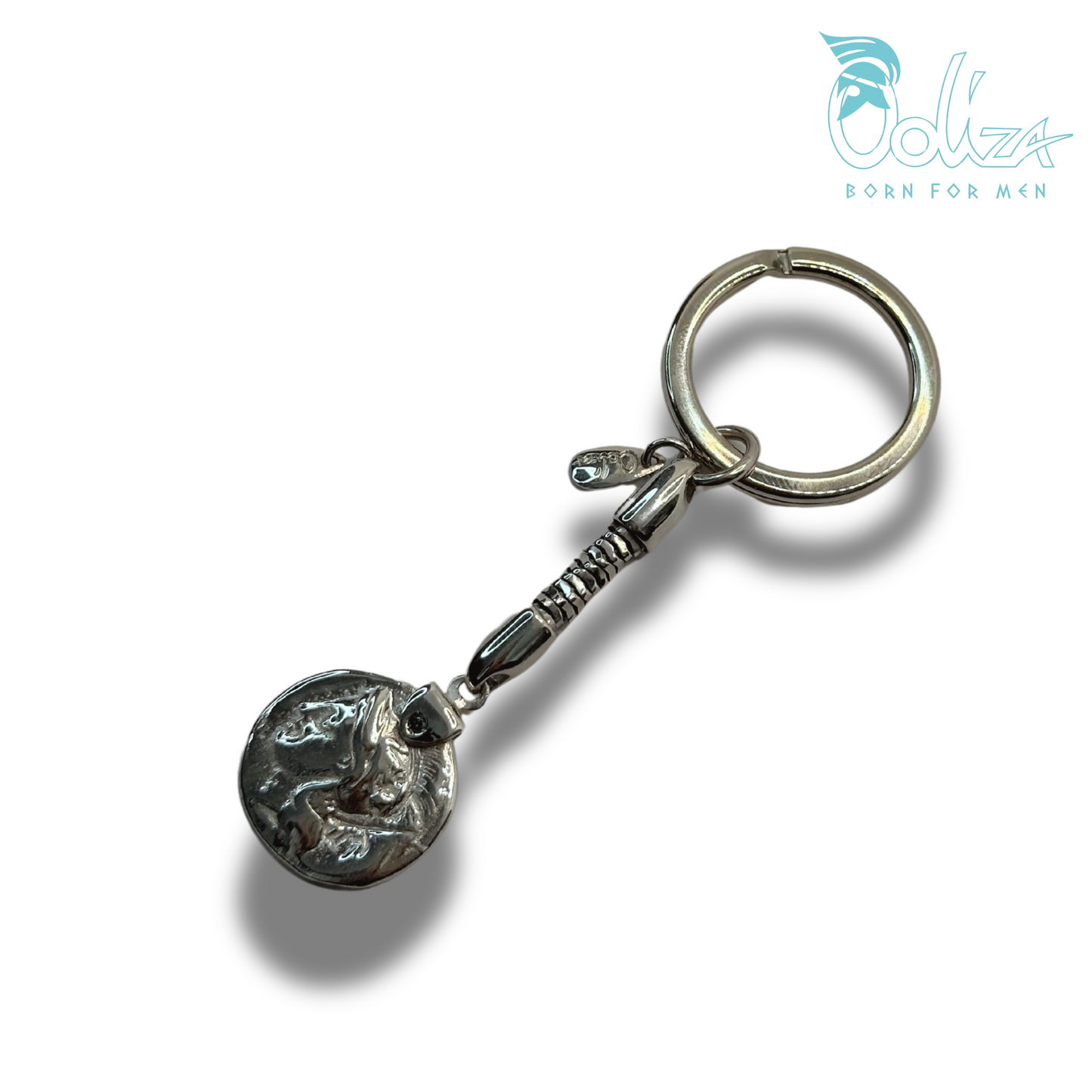 Portachiavi Romana e Diamanti Neri con Medaglia π