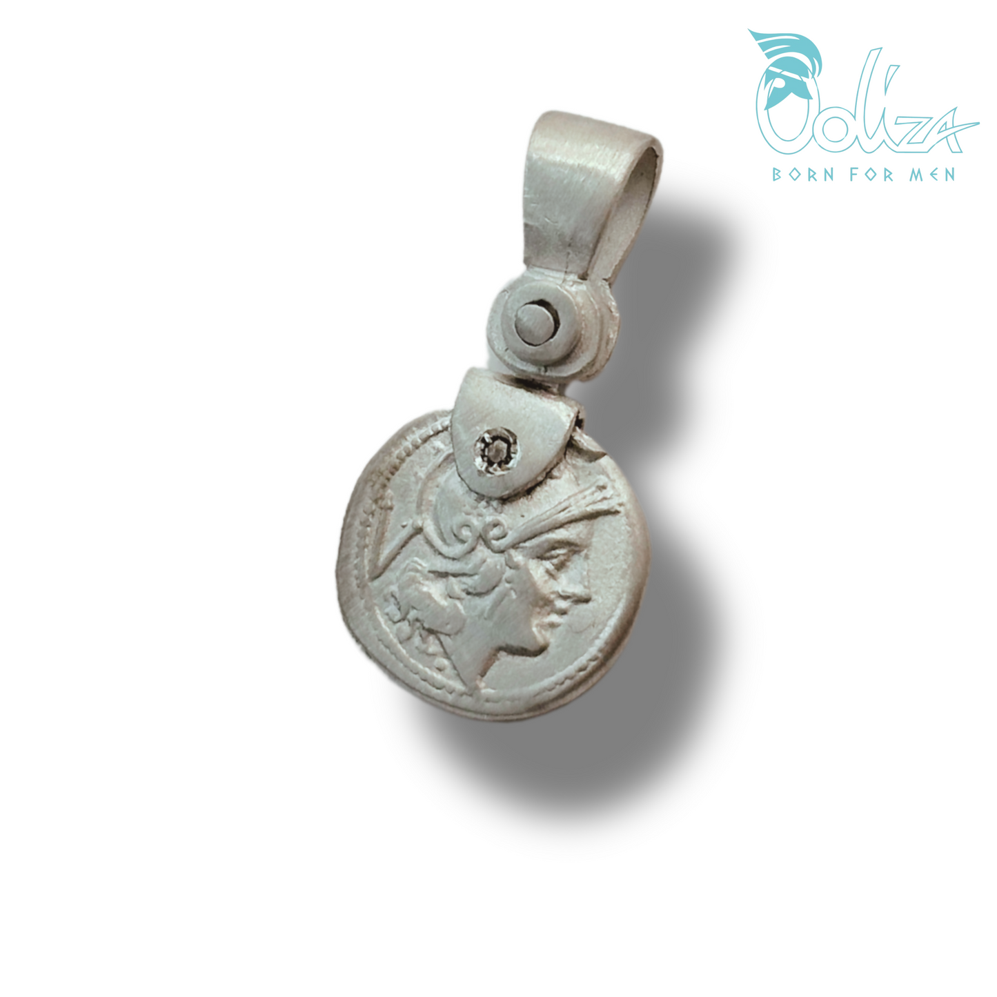 Pendente e Diamanti Neri con Medaglia Φ