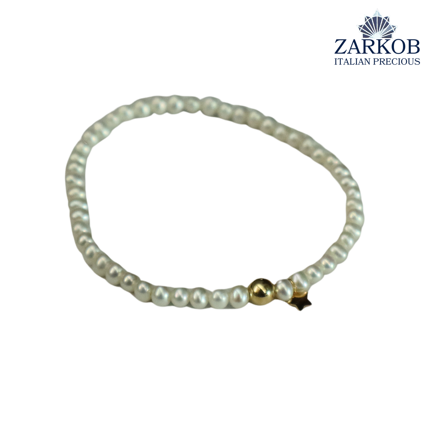 Bracciale Perle FW Stella Oro 750 Elasticizzato