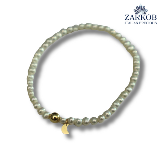 Bracciale Perle FW Luna Oro 750 Elasticizzato