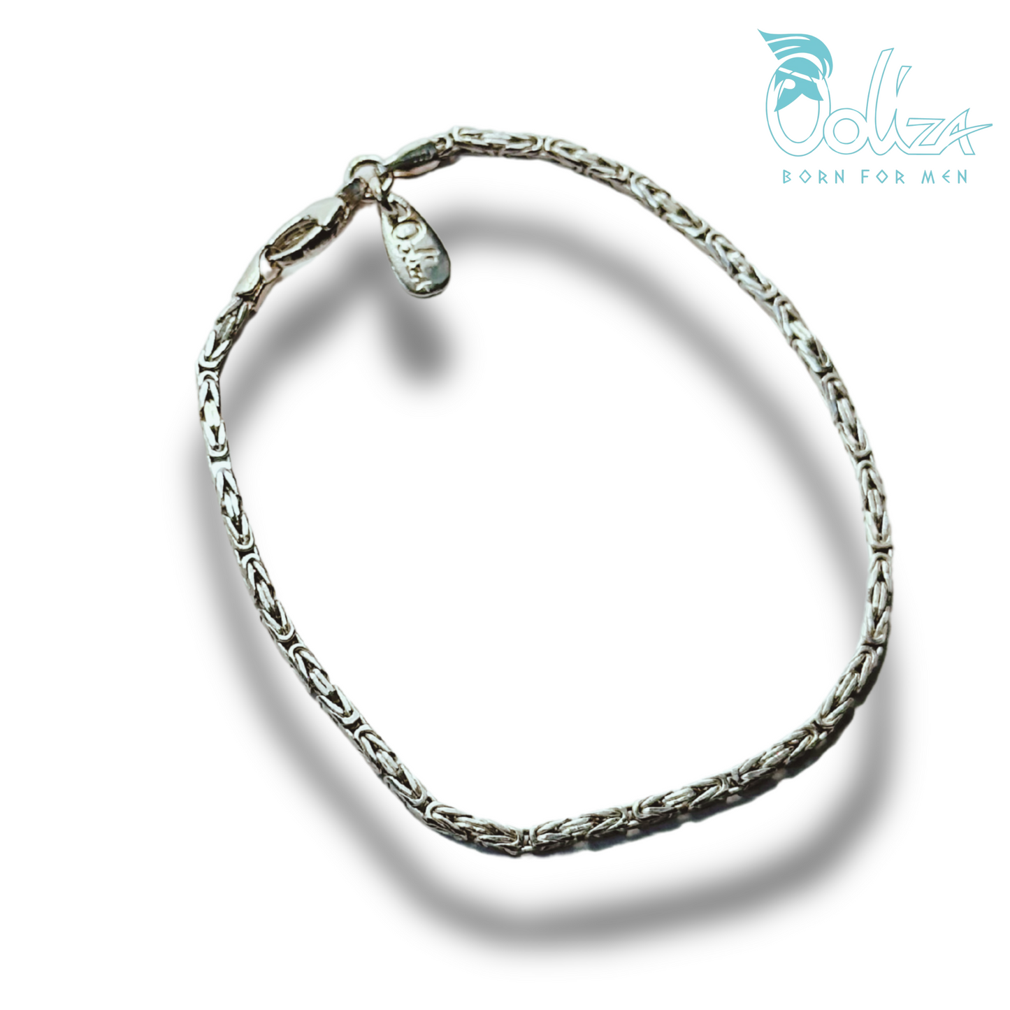 Bracciale Sottile Bizantina Rodio/Brunito