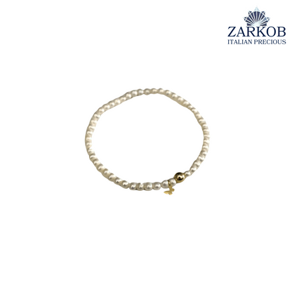 Bracciale Perle FW Farfallina Oro 750 Elasticizzato