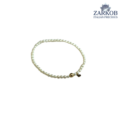Bracciale Perle FW Cuore Oro 750 Elasticizzato