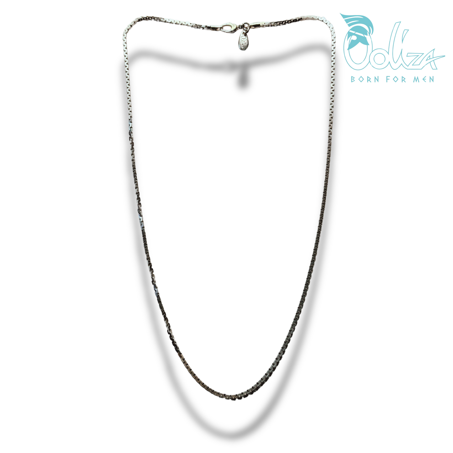 Collana Sottile Greca Rodio/Brunita