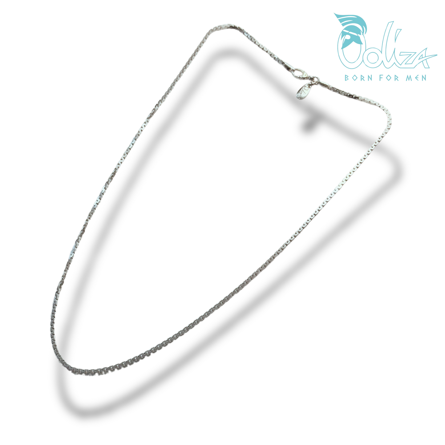 Collana Sottile Greca Rodio/Brunita