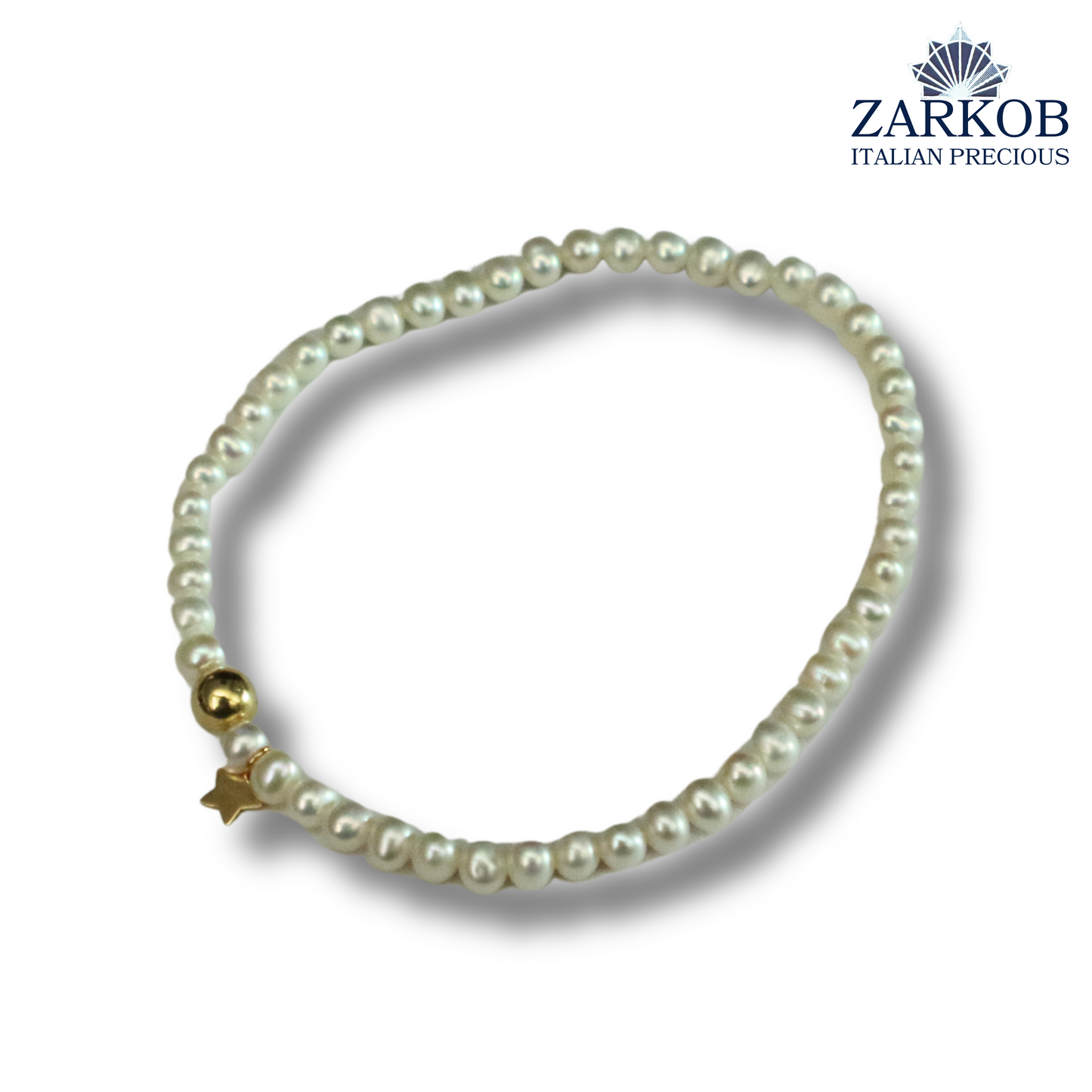 Bracciale Perle FW Stella Oro 750 Elasticizzato