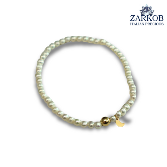 Bracciale Perle FW Luna Oro 750 Elasticizzato
