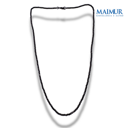 Collana Palline Flash 1 Colore Brunito Nero
