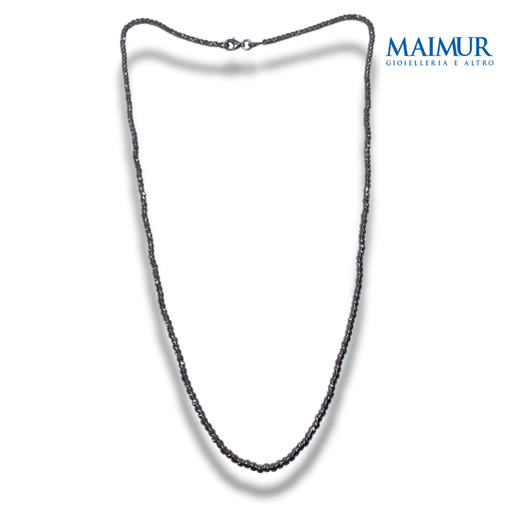 Collana Palline Flash 1 Colore Rodio

